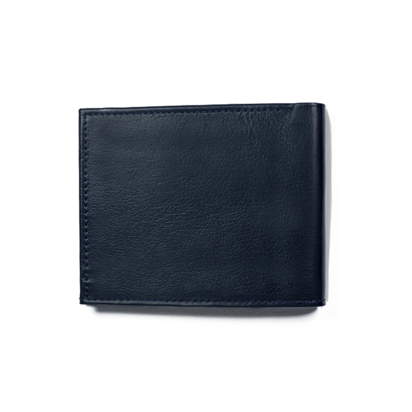 Blue Horizon Two-Tone Pure Leather Bi-Fold Wallet – Sleek Contrast Interior